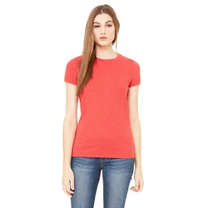 Bella   Canvas Women's Heather Red Jersey Short-Sleeve T-Shirt