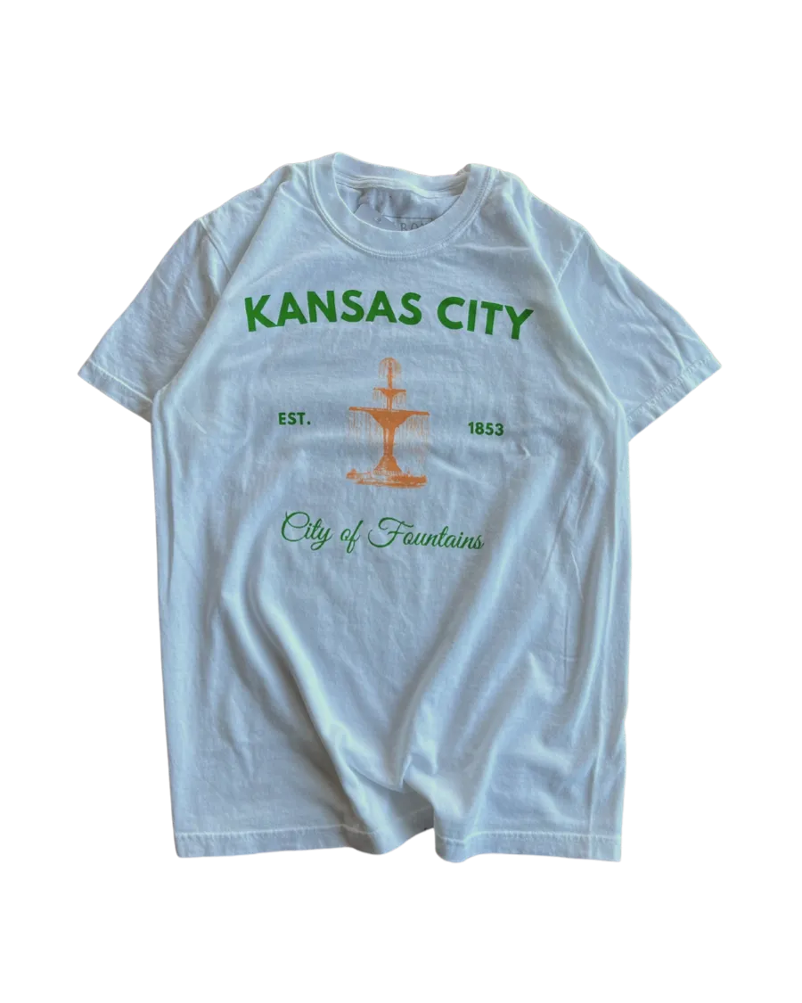 BELLBOY | KC EUROPEAN CITY OF FOUNTAINS T-SHIRT - WHITE