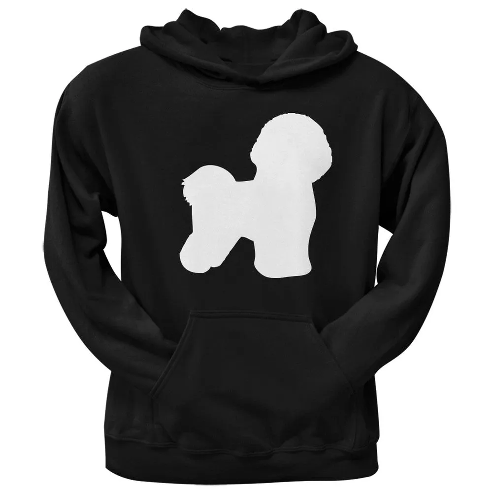 Bichon Frise Silhouette Black Adult Hoodie