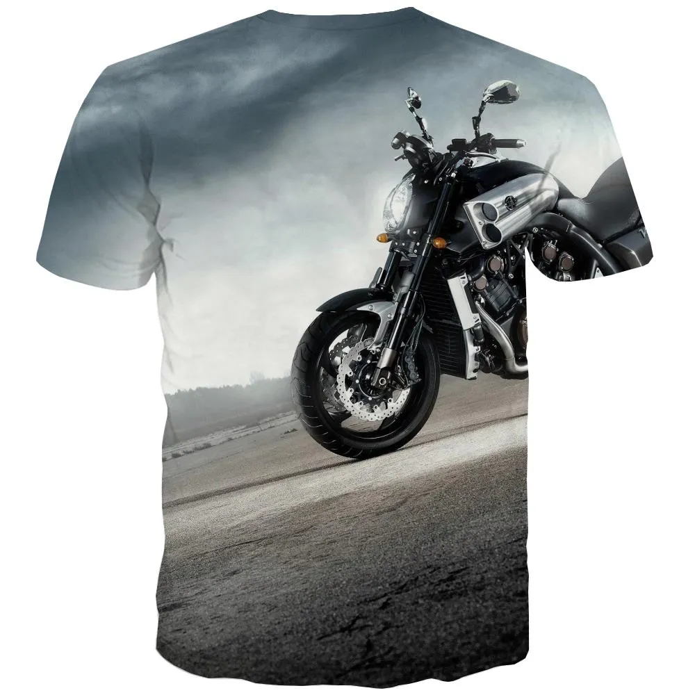 Bicycle T-shirt Men Metal T-shirts Graphic City Tshirt Anime Psychedelic Tshirts Novelty