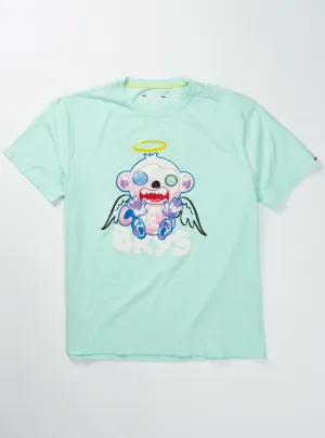 Bkys T-Shirt - Angel Monkey - Turquoise