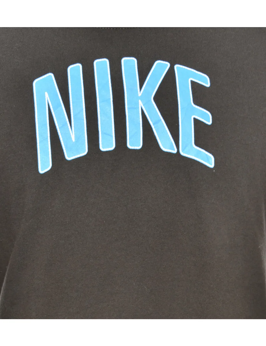 Black Nike Printed T-shirt - XL