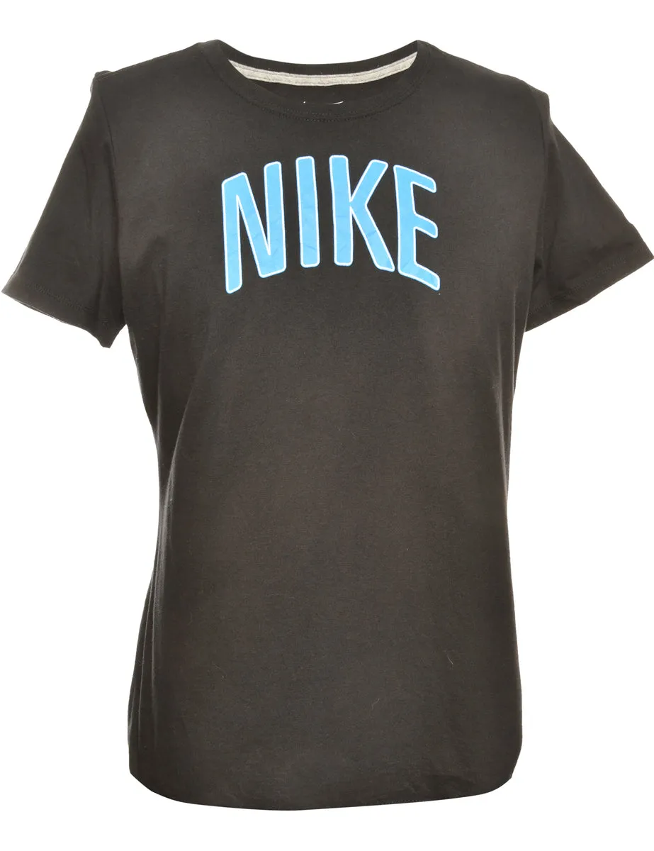 Black Nike Printed T-shirt - XL