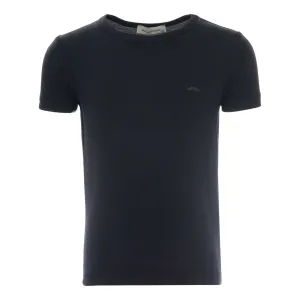 Black Solid Cotton T-Shirt