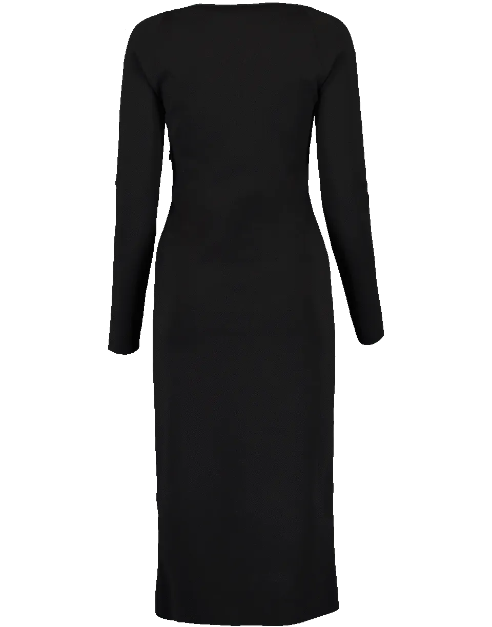 Boatneck Compact Knit Dress