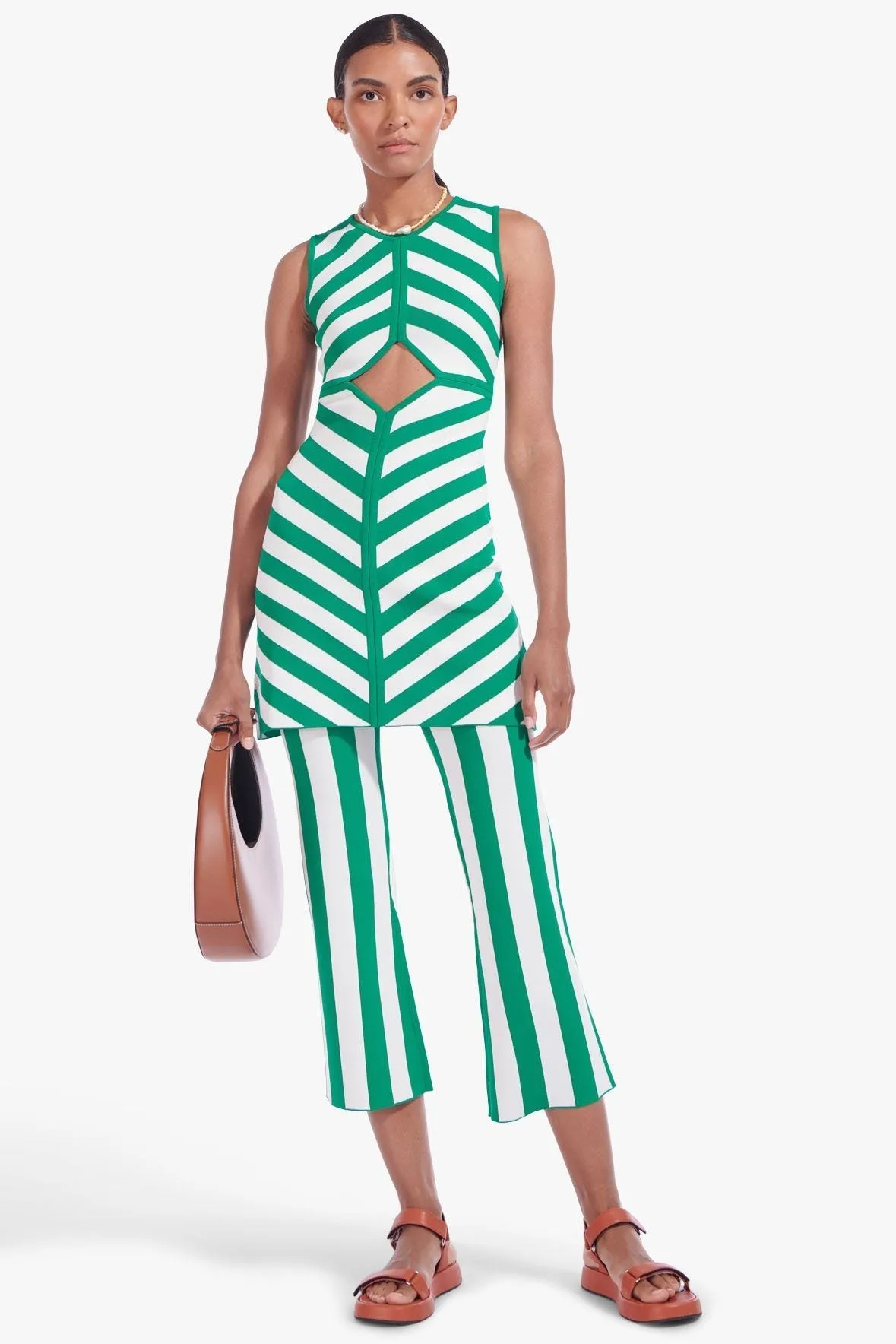 BONDI DRESS | CABANA STRIPE CLOVER