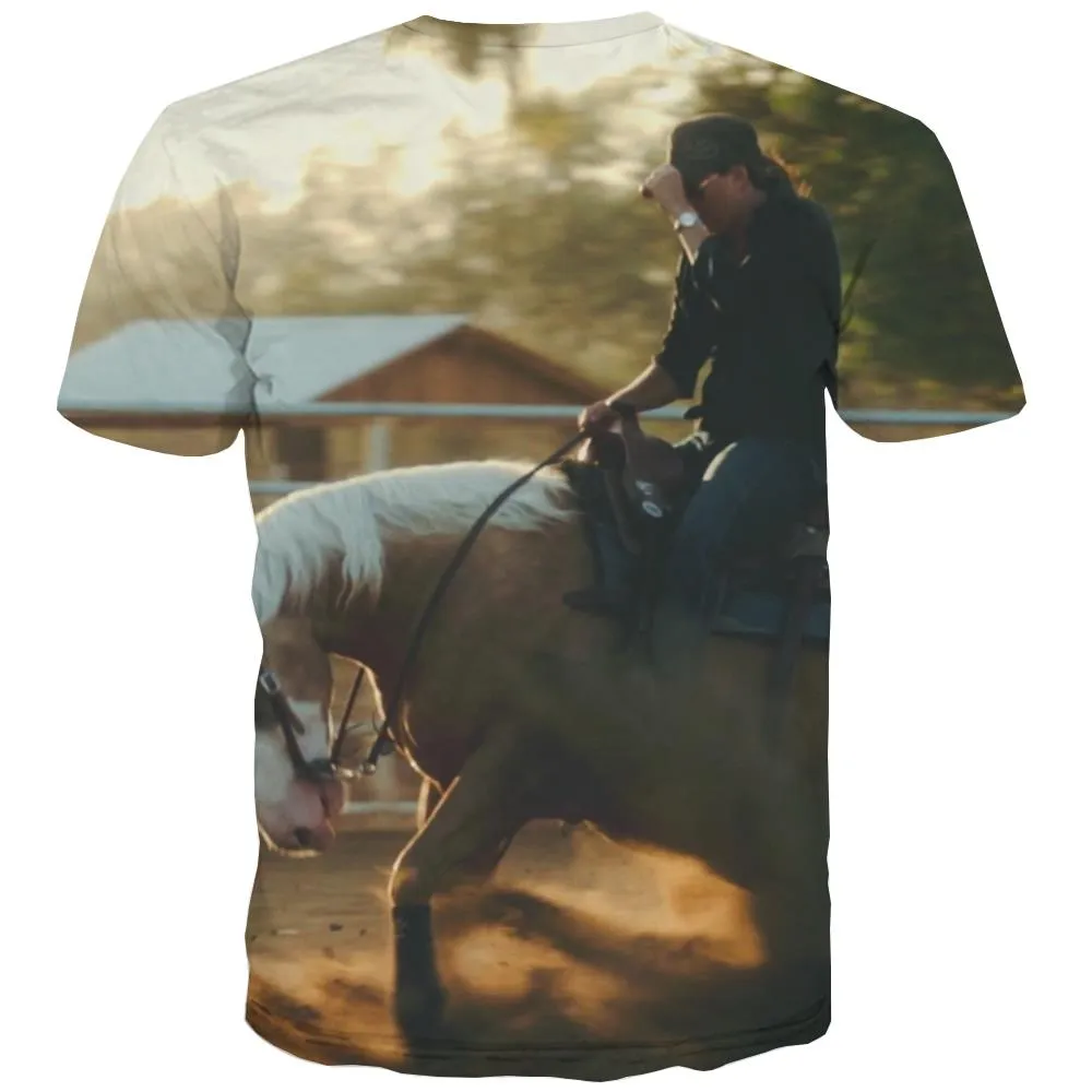 Borse T shirts Men Competition Tshirt Anime Raced Tshirts Casual Equestrian Tshirt Printed