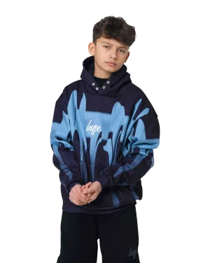 Boys Blue Drips Hoodie in Multi