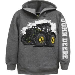 Boys' Sketch Tractor Fleece Pullover Hoodie J4J166HC