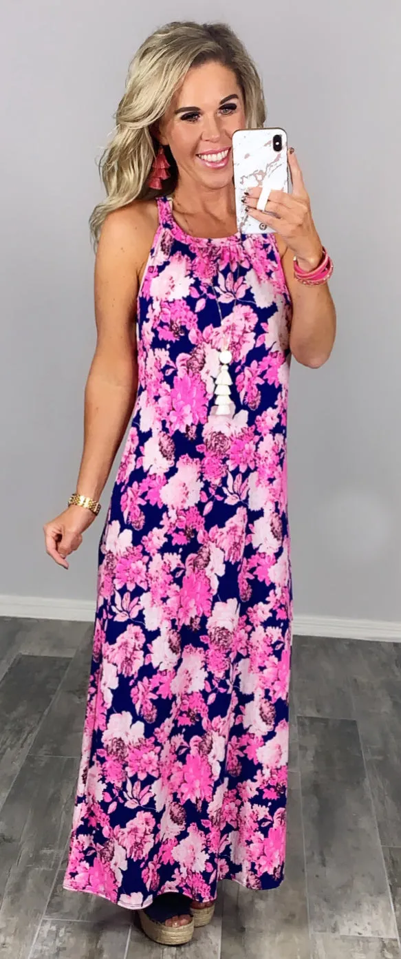 Bright Floral Maxi Dress