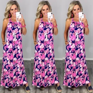 Bright Floral Maxi Dress