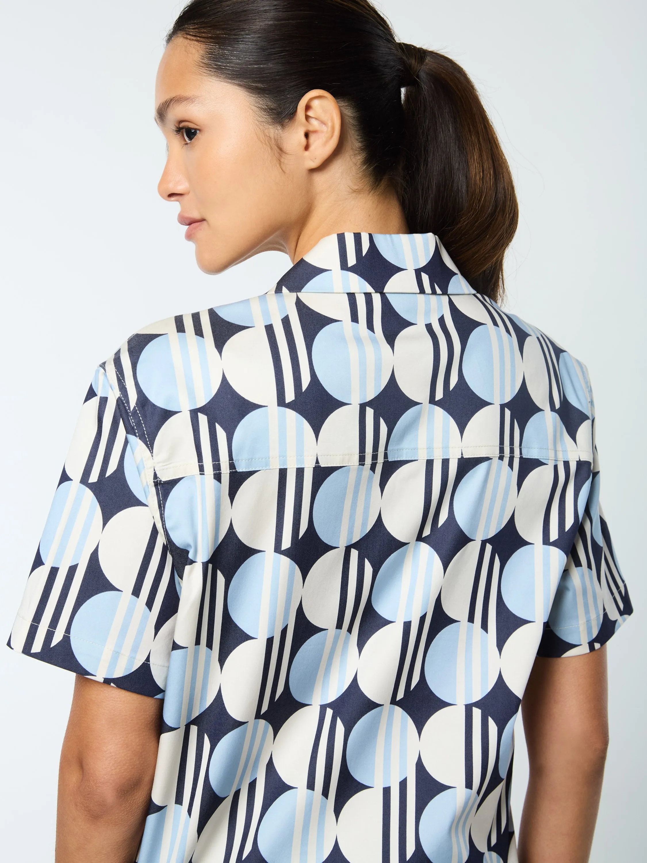 Brikette Cabana Shirt- Maritime Blue