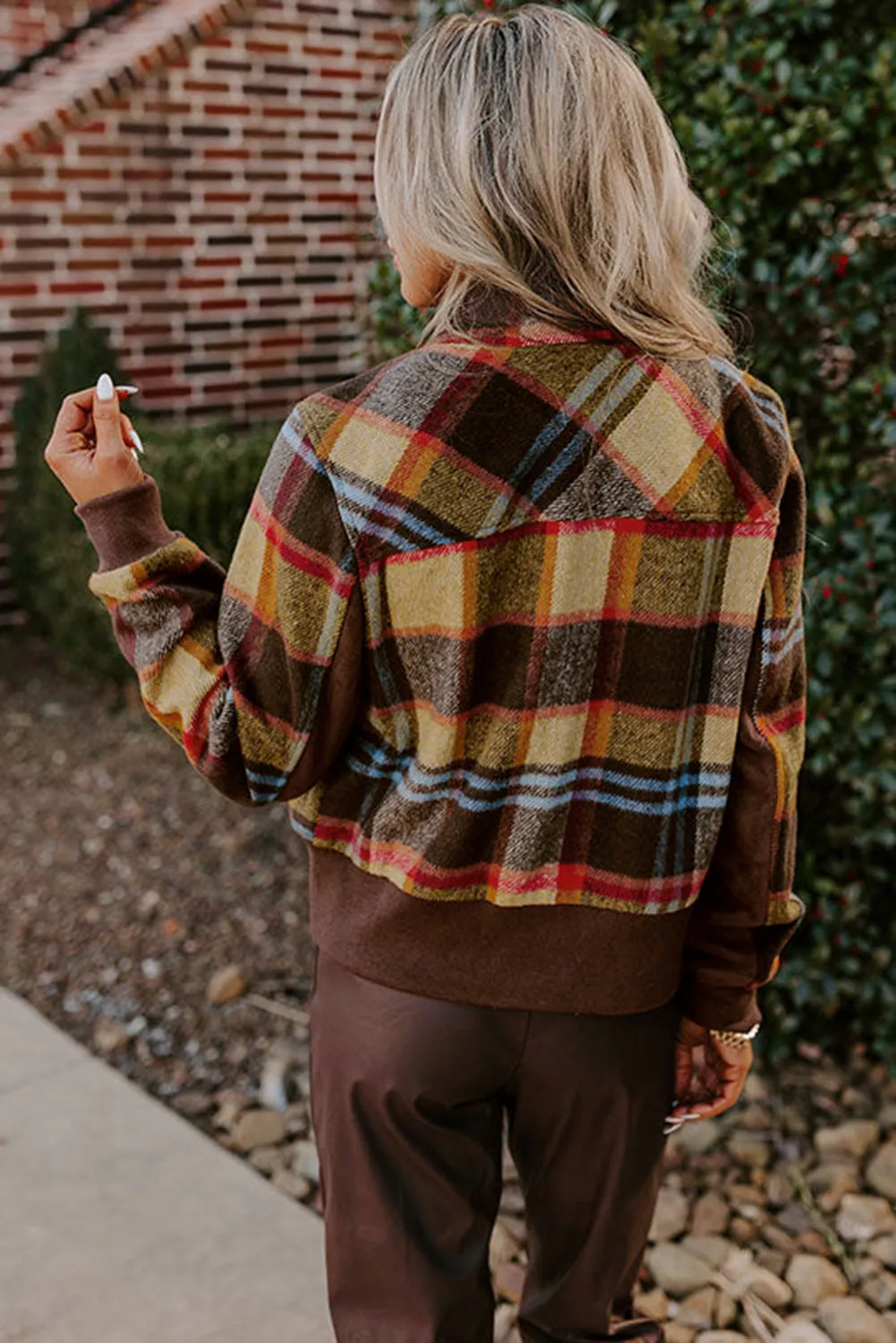 Brown Plaid Jacket