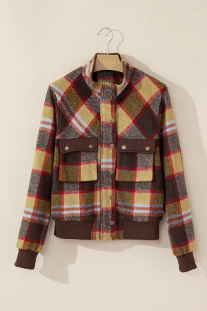 Brown Plaid Jacket