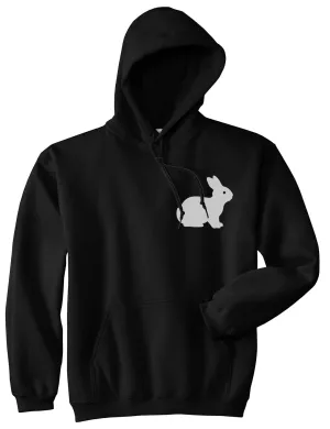 Bunny Rabbit Easter Chest Mens Pullover Hoodie