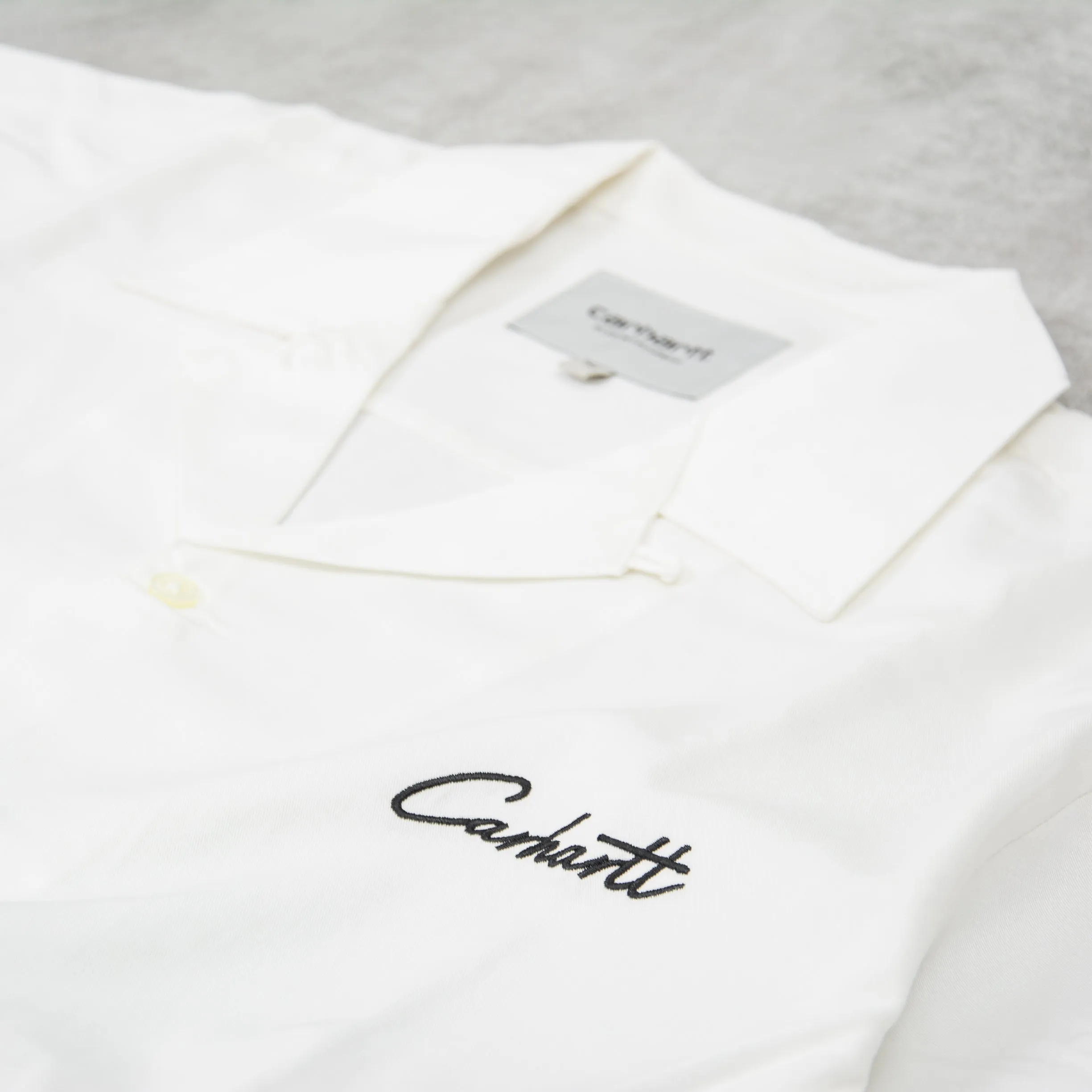 Carhartt WIP Delray S/S Shirt - White / Black