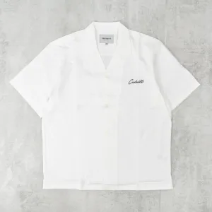 Carhartt WIP Delray S/S Shirt - White / Black