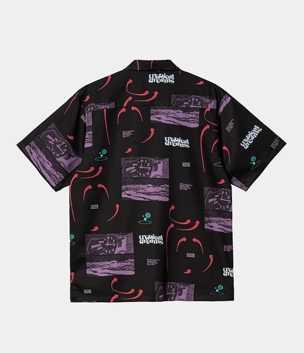 Carhartt WIP Dreams S/S Shirt Dreams Print , Black Heavy Enzyme Wash