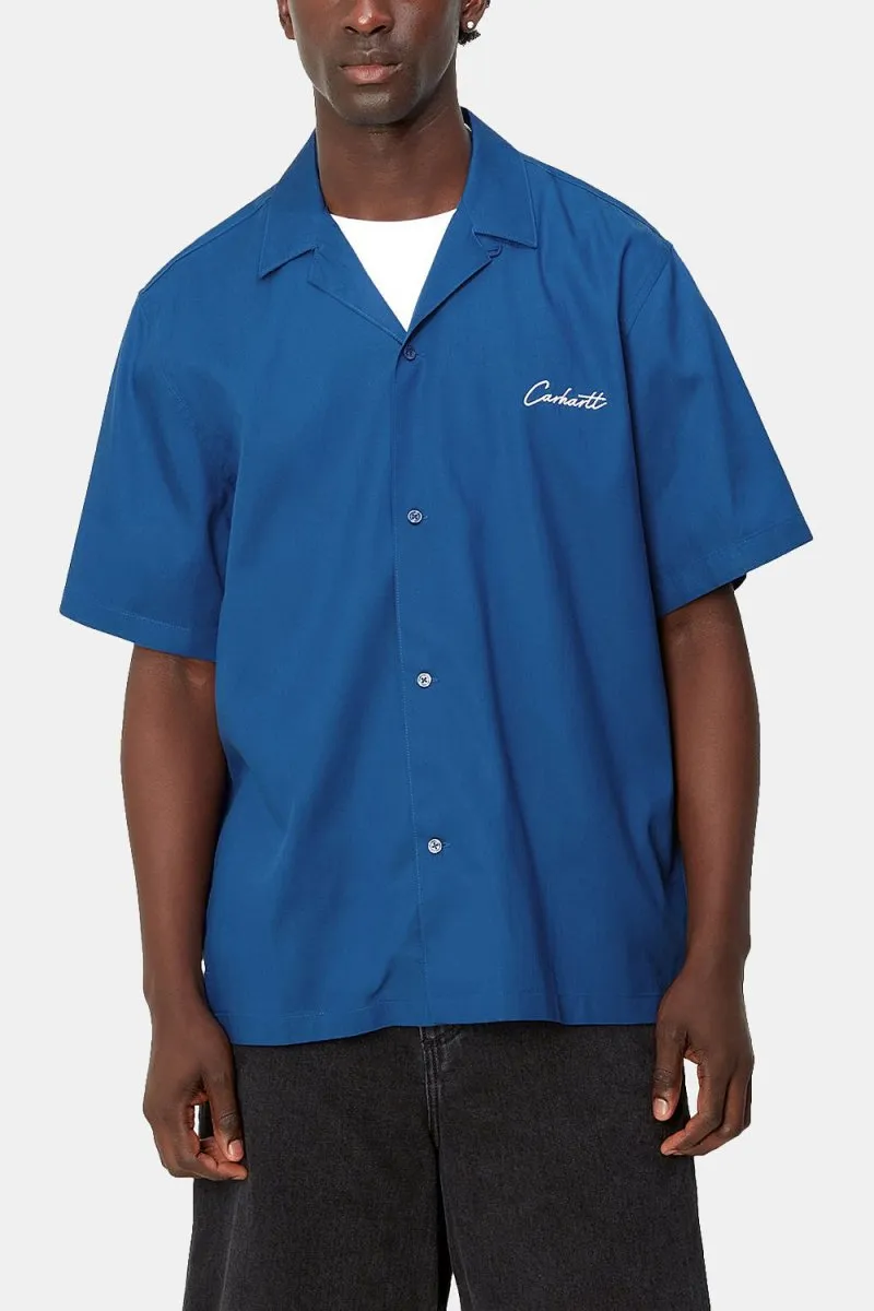 Carhartt WIP Short Sleeve Delray Shirt (Acapulco Blue/Wax)