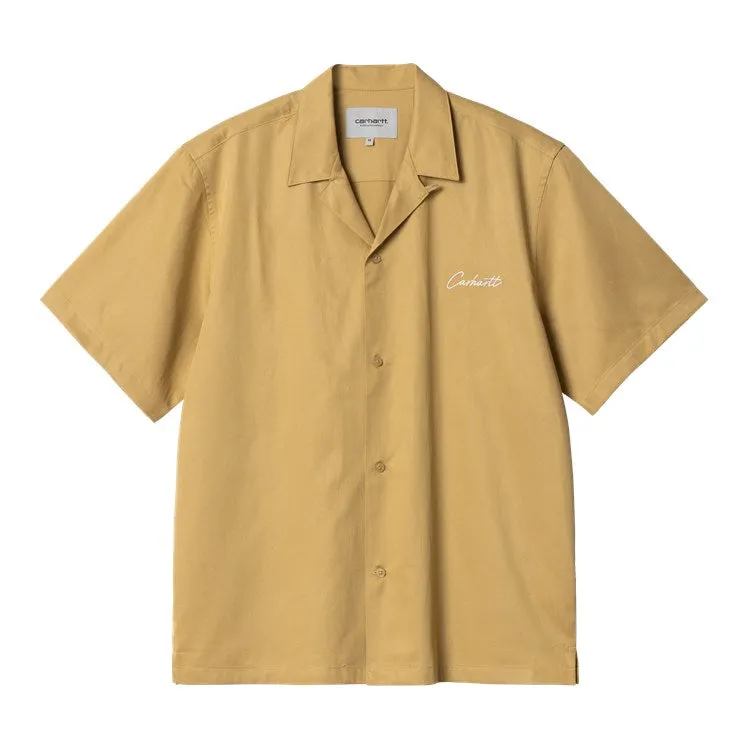 Carhartt WIP S/S Delray Shirt (bourbon/wax)