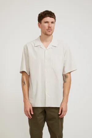 Carsten Cotton Tencel Shirt Marble White