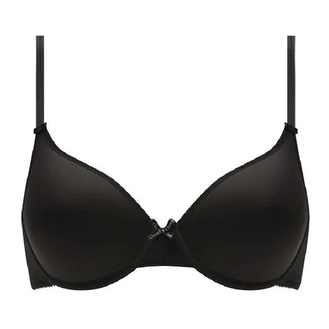 Chantelle Basic Invisible Memory Foam T Shirt Bra Black