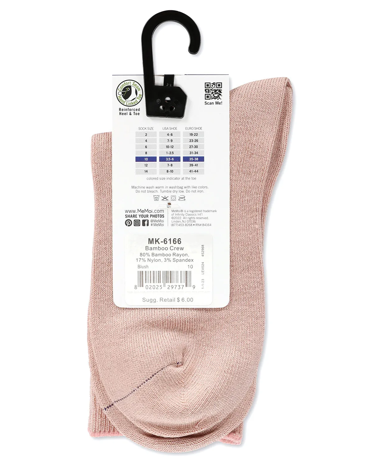 Children's Basic Soft Rayon from Bamboo Crew Socks