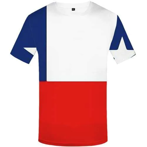 Chilean Flag T-shirt Men Harajuku T-shirts Graphic White Shirt Print Chile Tshirt Printed Gothic T-shirts 3d Short Sleeve summer