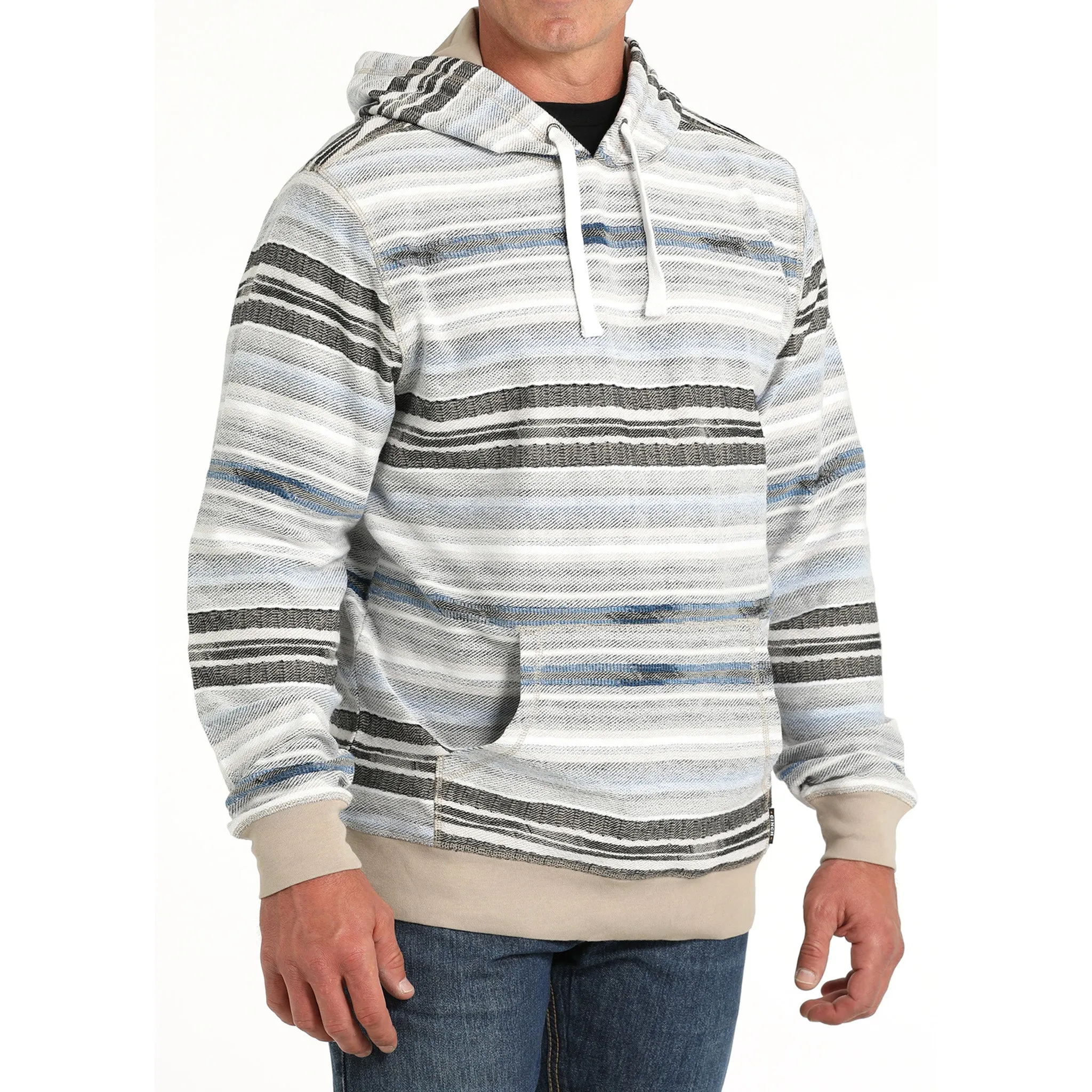 Cinch Men's Multi-Stripe Pullover Hoodie