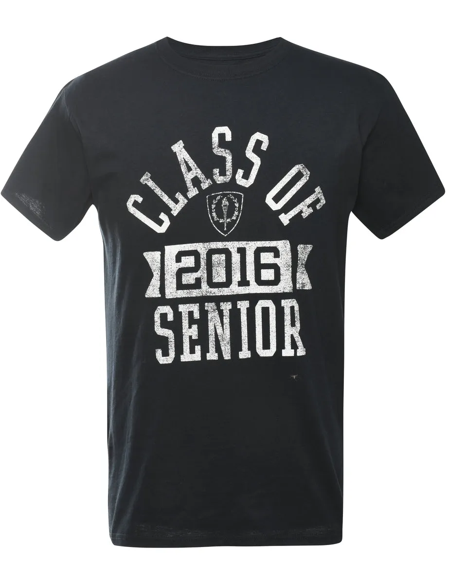 Class Of Senior Printed T-shirt - M