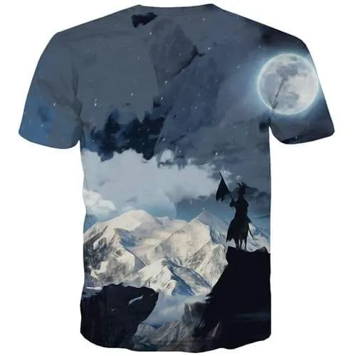 Cloud T shirts Men Psychedelic T-shirts Graphic Snow Tshirt Anime Harajuku T shirts Funny Vintage Tshirts Cool Short Sleeve