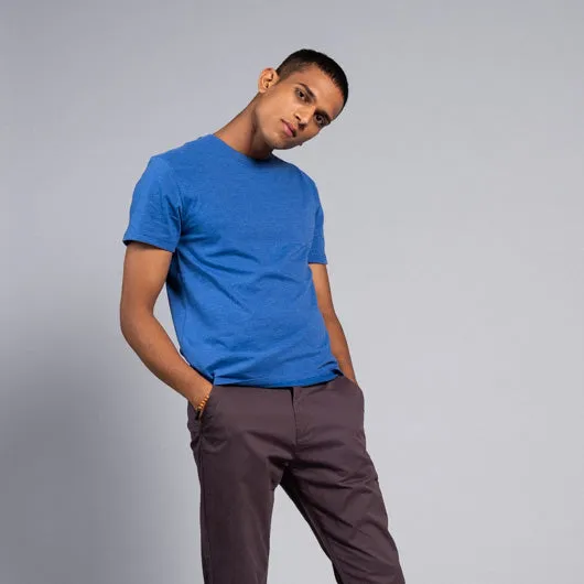 Cobalt Electric Blue Round Neck T-shirt