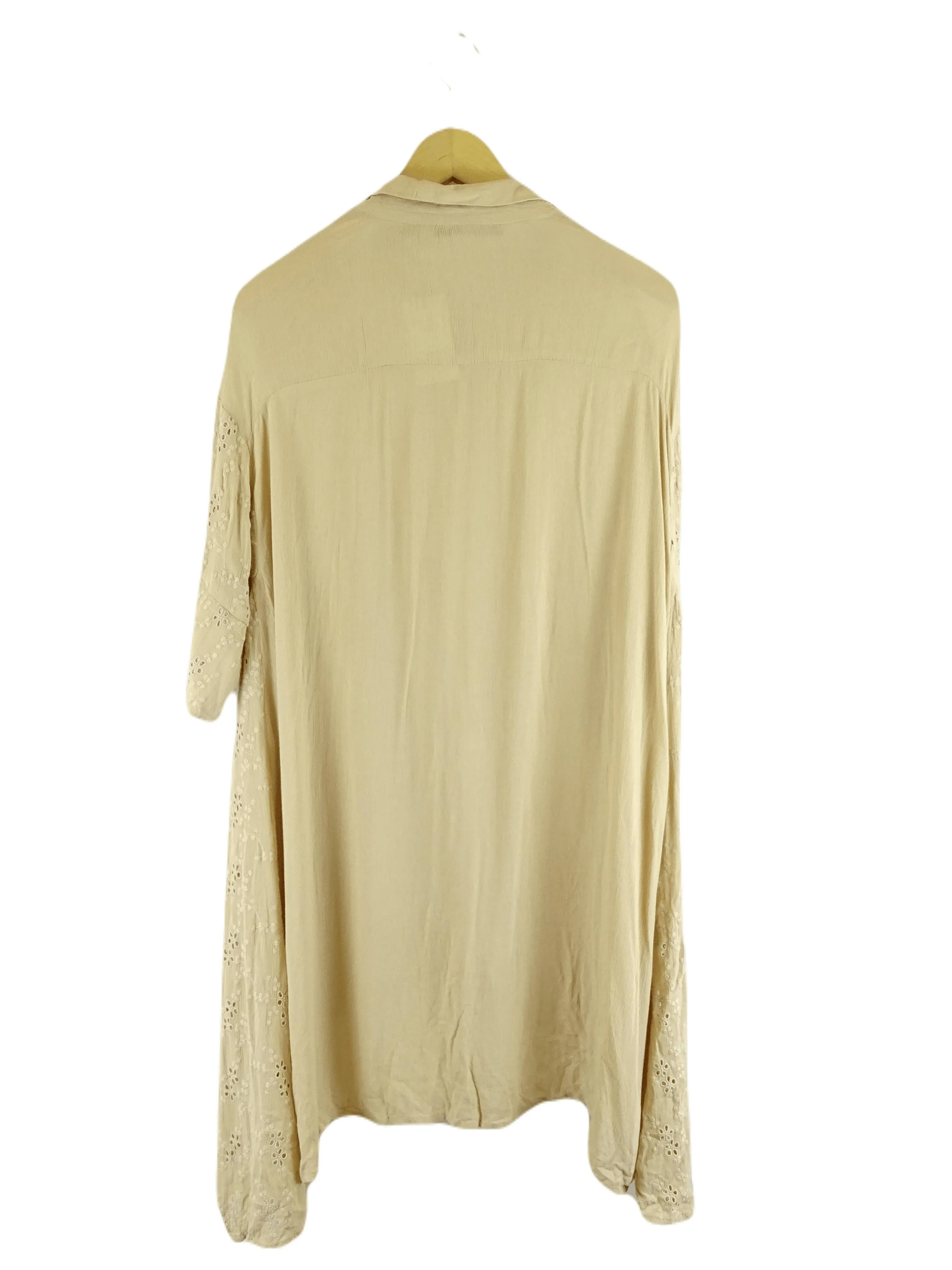 Colour Me By Melange Beige High-Low Hem Top XL