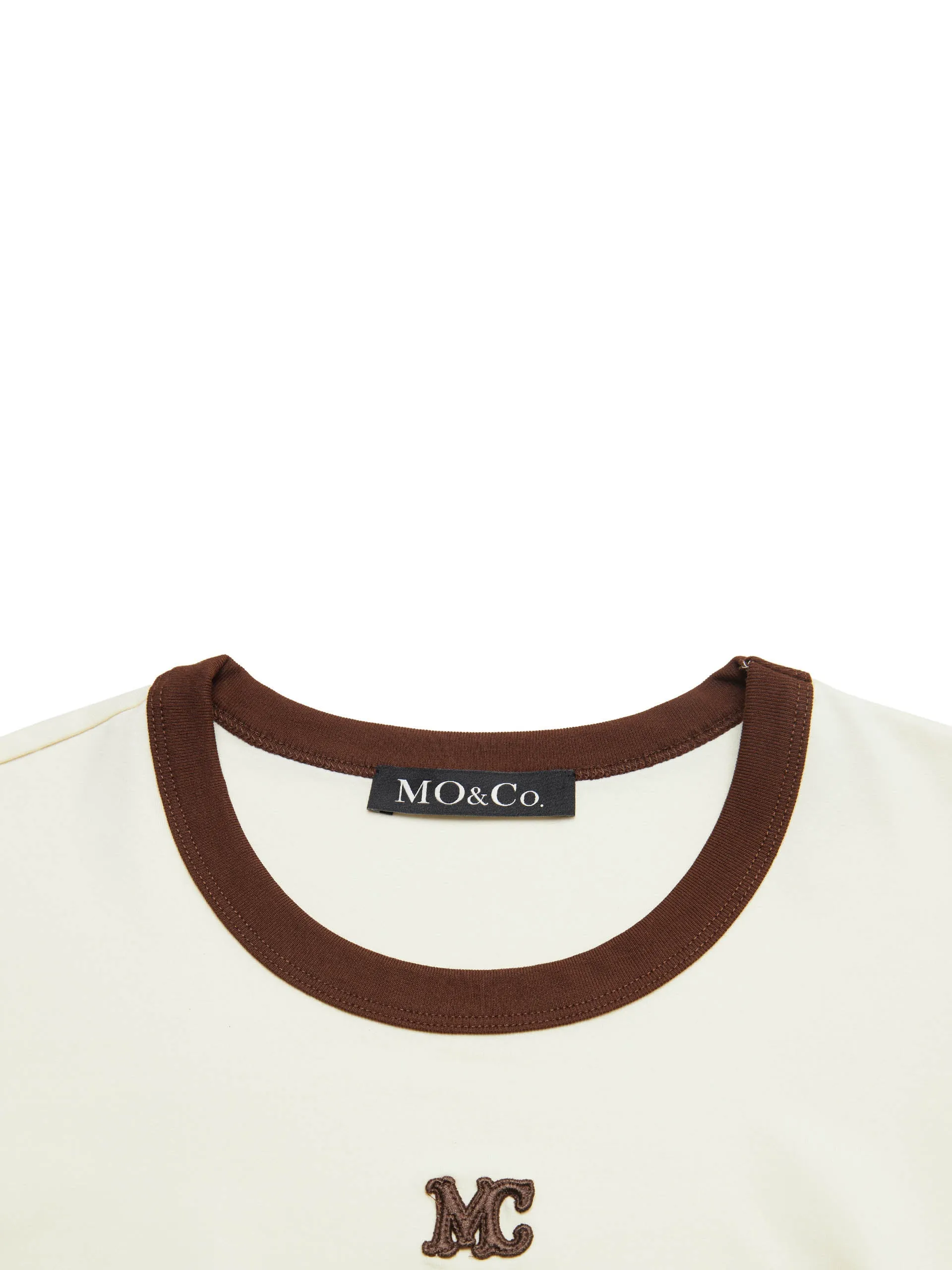 Contrast Round Neck T-shirt