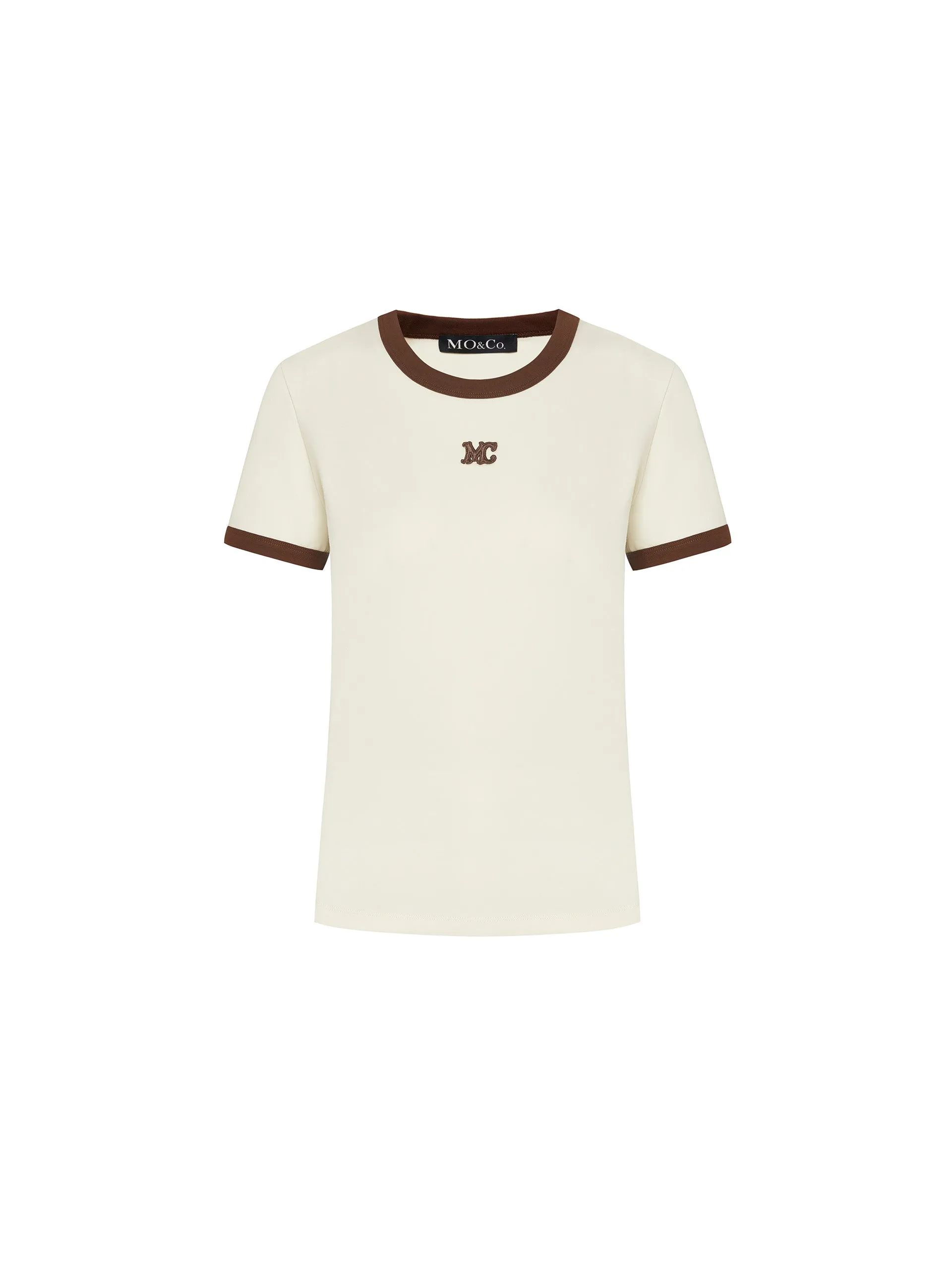 Contrast Round Neck T-shirt