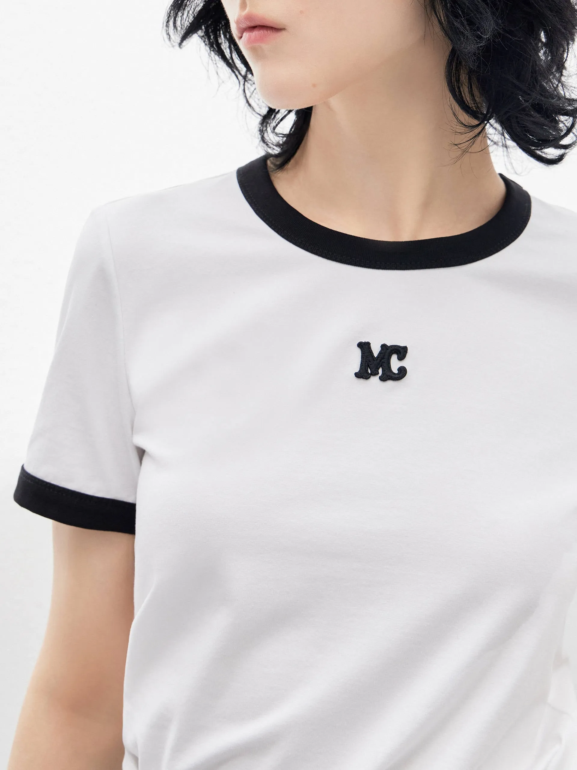 Contrast Round Neck T-shirt