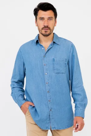 Cory's Men Shirt, Tencel Denim