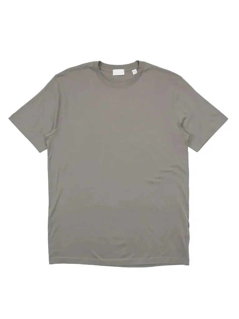 Crew Neck T Shirt- Chalk