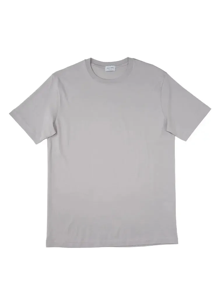 Crew Neck T Shirt- Dove