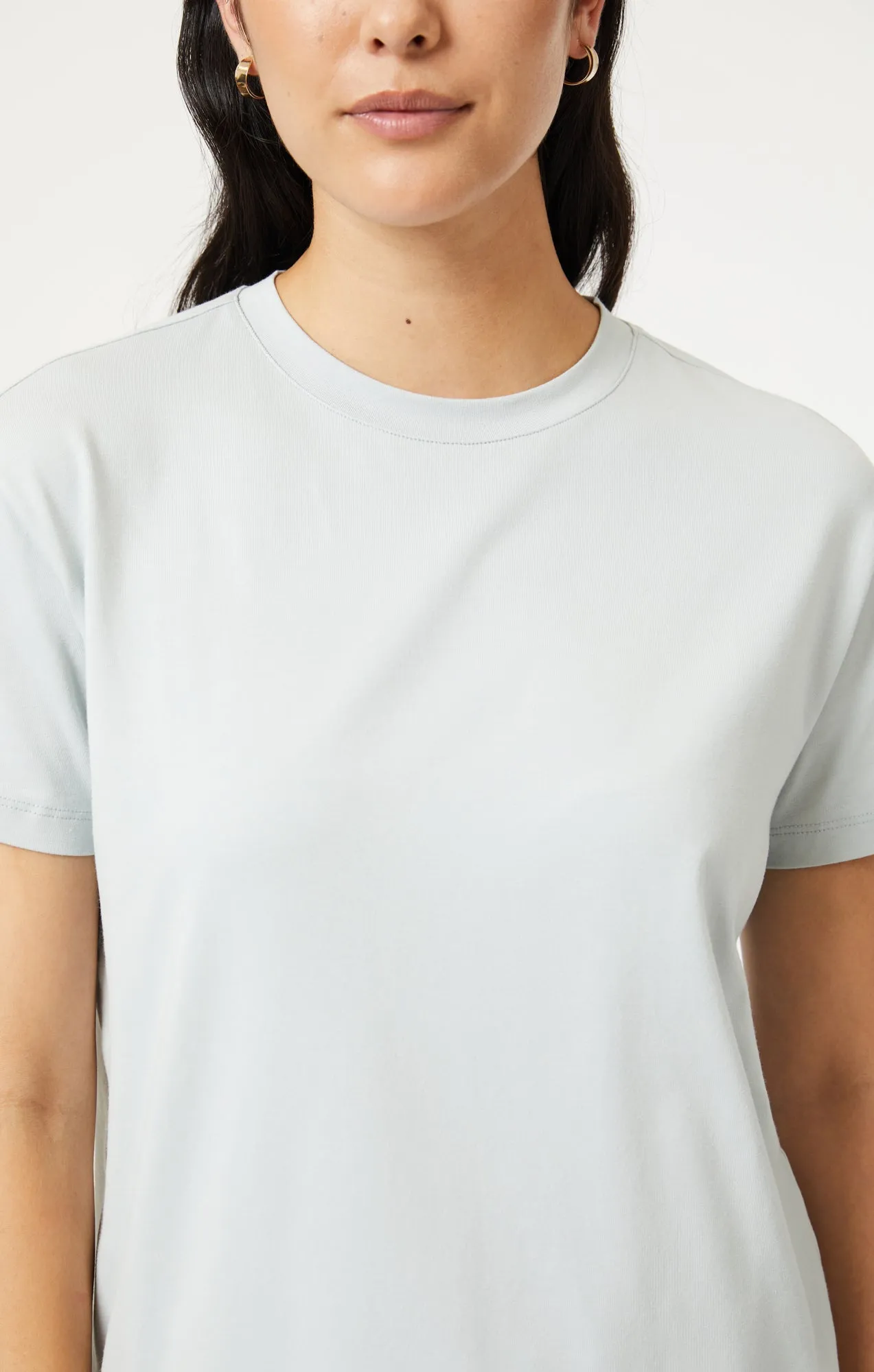 CREW NECK T-SHIRT IN SAGE NATURAL DYE