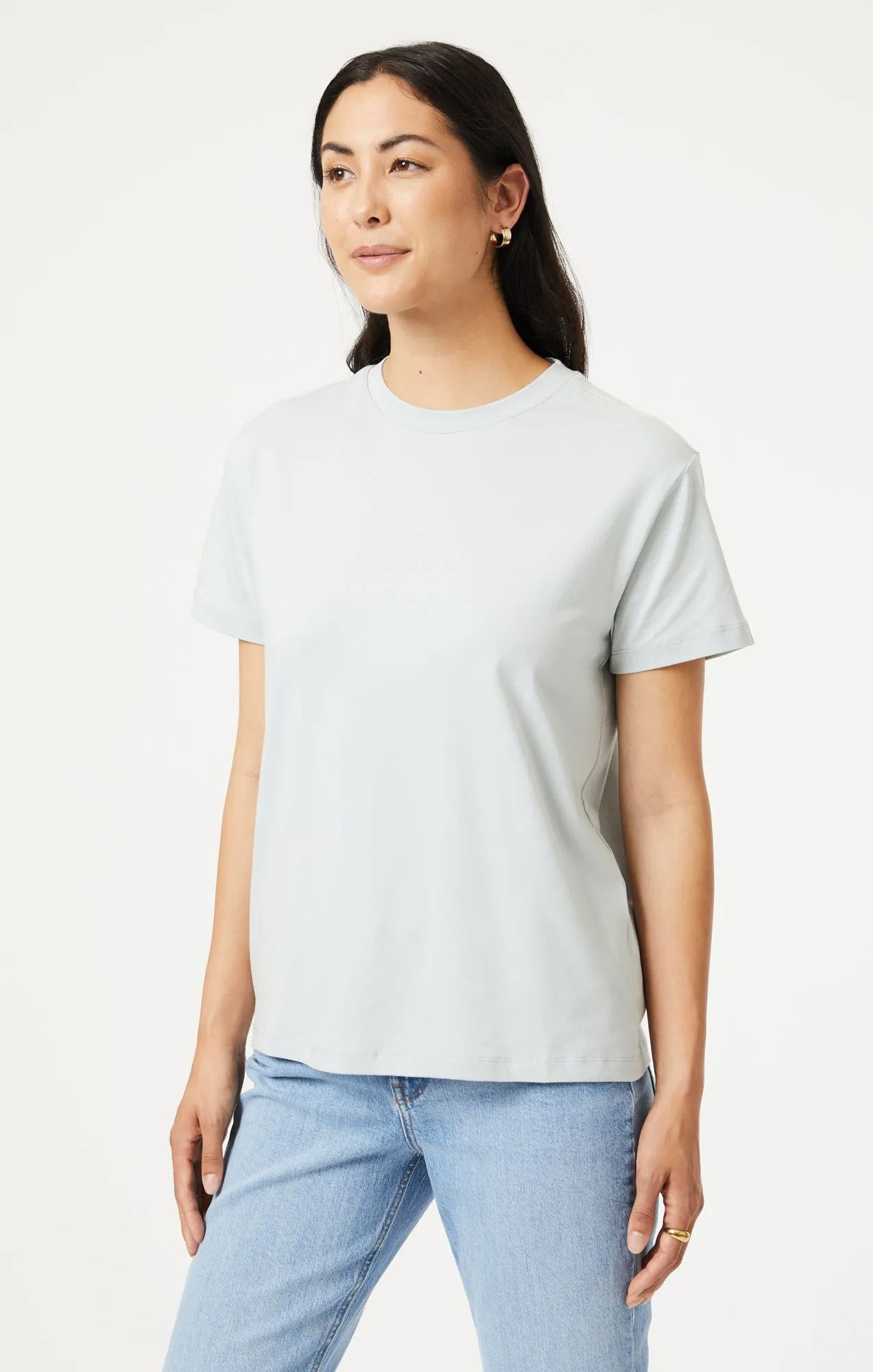 CREW NECK T-SHIRT IN SAGE NATURAL DYE