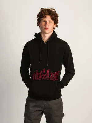 CROOKS & CASTLES GOTHIC EMBROIDERED PULLOVER HOODIE