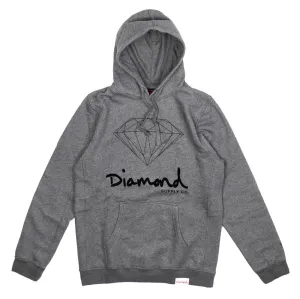 Diamond Supply Co OG Sign Core Hoodie Gunmetal