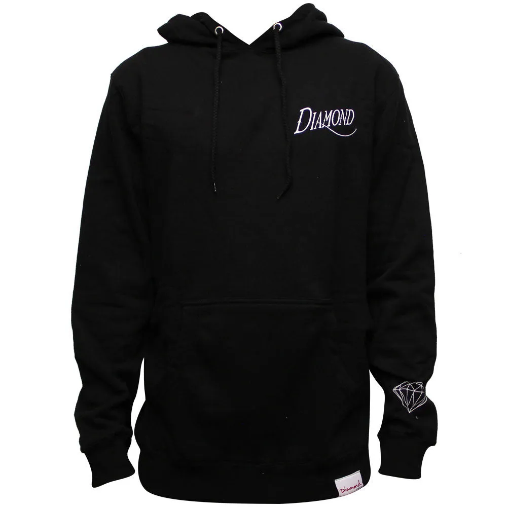 Diamond Supply Co Old Script Hoodie Black