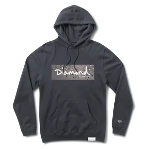 Diamond Supply Co Scatter Box Logo Hoodie Navy