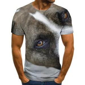 dog shirts Puppy Cute animal shirt tee male Cool art costume big Smart dogs