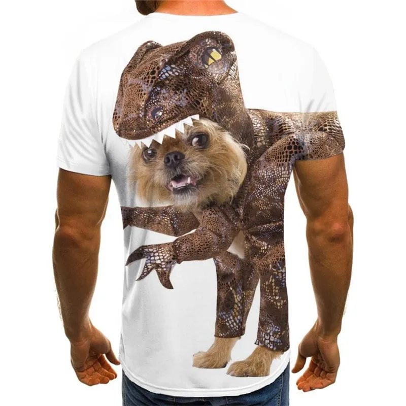 dog t shirt Casual Puppy Cute animal Cool men big Smart dogs outfits