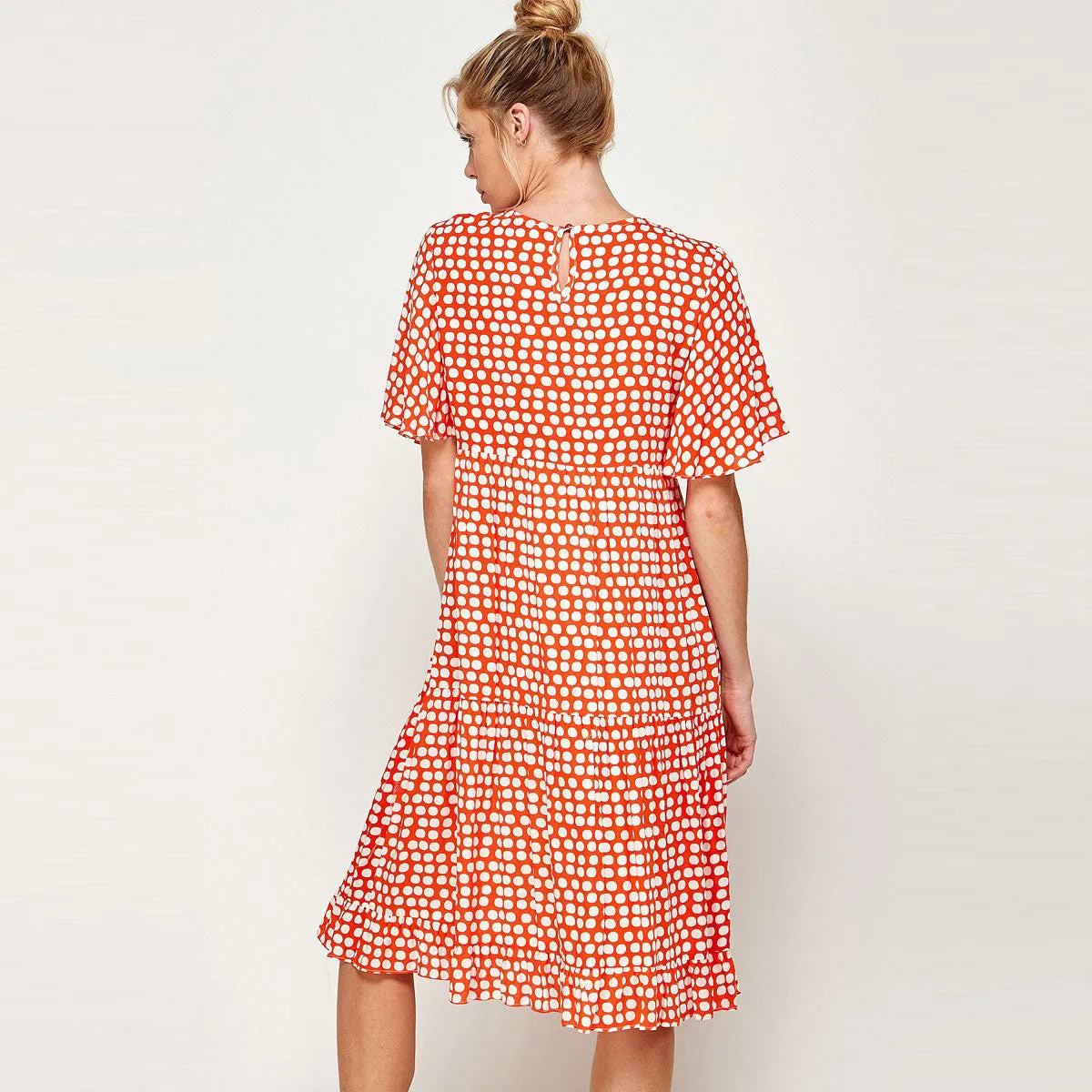 Dotty Charm Tiered Dress