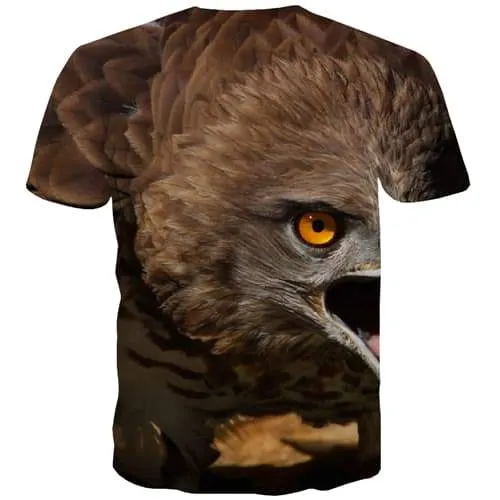 Eagle T-shirt Men Animal Tshirts Casual Ferocious Tshirt Printed Halloween T-shirts 3d Hip Hop T-shirts Graphic Short Sleeve