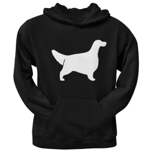 English Setter Silhouette Black Adult Hoodie